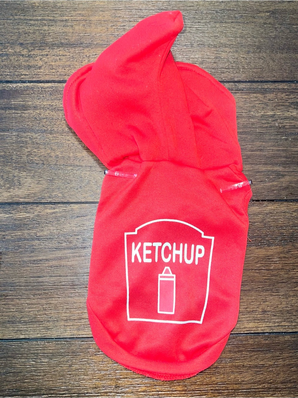 Ketchup Pet Costume XS